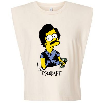 Pablo Escobar Cartoon Parody Design. Garment-Dyed Women's Muscle Tee