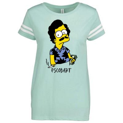 Pablo Escobar Cartoon Parody Design. Enza Ladies Jersey Football T-Shirt