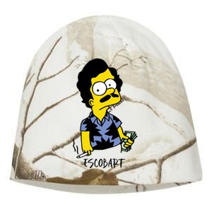 Pablo Escobar Cartoon Parody Design. Kati - Camo Knit Beanie