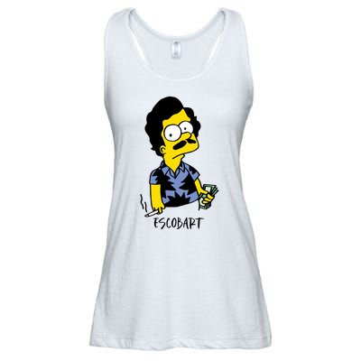 Pablo Escobar Cartoon Parody Design. Ladies Essential Flowy Tank