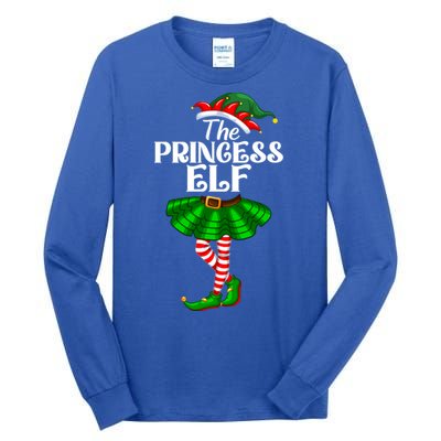 Princess Elf Christmas Costume Matching Family Elf Squad Gift Tall Long Sleeve T-Shirt