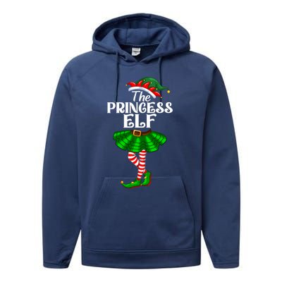 Princess Elf Christmas Costume Matching Family Elf Squad Gift Performance Fleece Hoodie