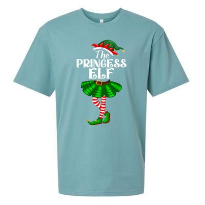 Princess Elf Christmas Costume Matching Family Elf Squad Gift Sueded Cloud Jersey T-Shirt