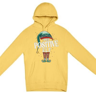 Positive Elf Christmas Group Xmas Pajama Party Gift Premium Pullover Hoodie