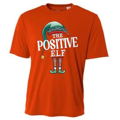 Positive Elf Christmas Group Xmas Pajama Party Gift Cooling Performance Crew T-Shirt