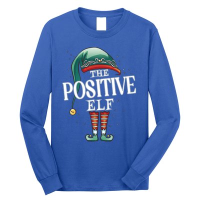 Positive Elf Christmas Group Xmas Pajama Party Gift Long Sleeve Shirt