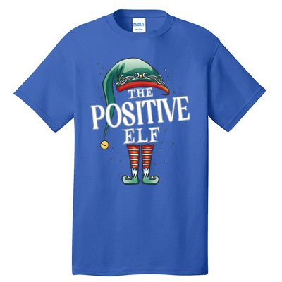 Positive Elf Christmas Group Xmas Pajama Party Gift Tall T-Shirt