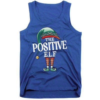 Positive Elf Christmas Group Xmas Pajama Party Gift Tank Top