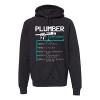 Plumber Extra Charges Funny Plumbing Handyman Pipe Fitter Premium Hoodie