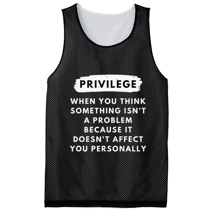 Privilege Explained Civil Rights Black History Month Mesh Reversible Basketball Jersey Tank