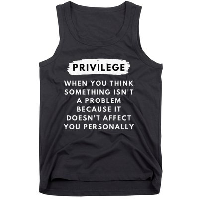 Privilege Explained Civil Rights Black History Month Tank Top