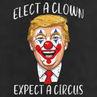 Protest Elect Clown Expect Circus Funny Resist Women 7 Panel Mesh Trucker Snapback Hat