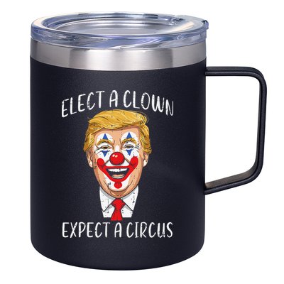 Protest Elect Clown Expect Circus Funny Resist Women 12oz Stainless Steel Coffee Mug