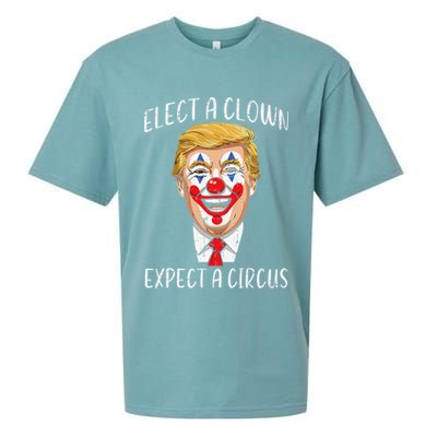 Protest Elect Clown Expect Circus Funny Resist Women Sueded Cloud Jersey T-Shirt