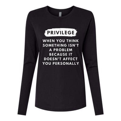 Privilege Explained Civil Rights Black History Month Womens Cotton Relaxed Long Sleeve T-Shirt