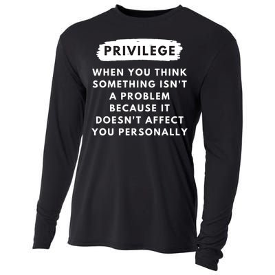 Privilege Explained Civil Rights Black History Month Cooling Performance Long Sleeve Crew