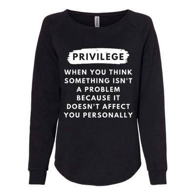 Privilege Explained Civil Rights Black History Month Womens California Wash Sweatshirt