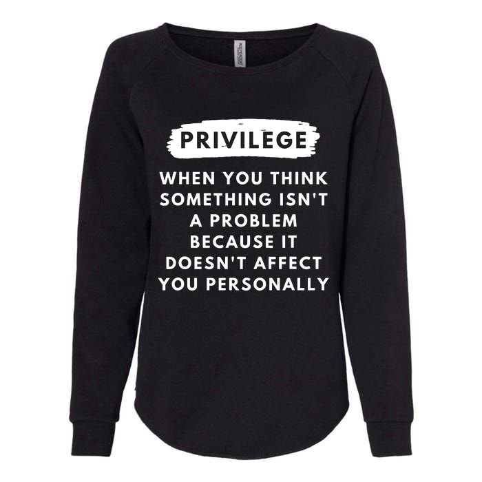 Privilege Explained Civil Rights Black History Month Womens California Wash Sweatshirt