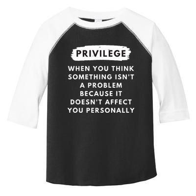 Privilege Explained Civil Rights Black History Month Toddler Fine Jersey T-Shirt