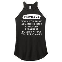 Privilege Explained Civil Rights Black History Month Women's Perfect Tri Rocker Tank