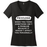 Privilege Explained Civil Rights Black History Month Women's V-Neck T-Shirt