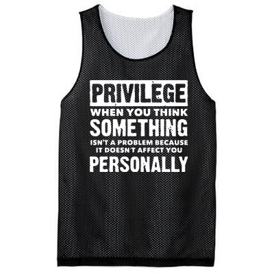 Privilege Explained Civil Rights & Black History Month Mesh Reversible Basketball Jersey Tank