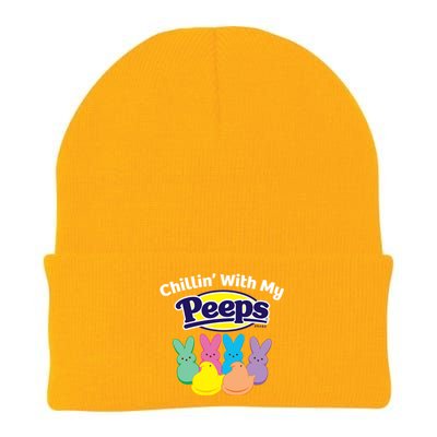 Peeps Easter Chillin With My Peeps Gift Knit Cap Winter Beanie