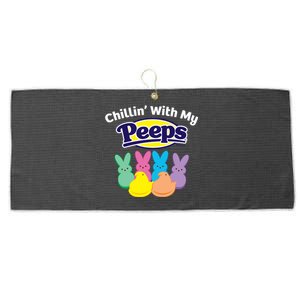 Peeps Easter Chillin With My Peeps Gift Large Microfiber Waffle Golf Towel