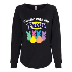 Peeps Easter Chillin With My Peeps Gift Womens California Wash Sweatshirt