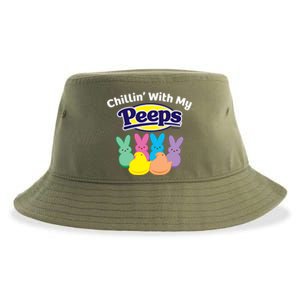 Peeps Easter Chillin With My Peeps Gift Sustainable Bucket Hat