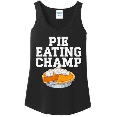 Pie Eating Contest Champion Thanksgiving Foodie Gift Ladies Essential Tank