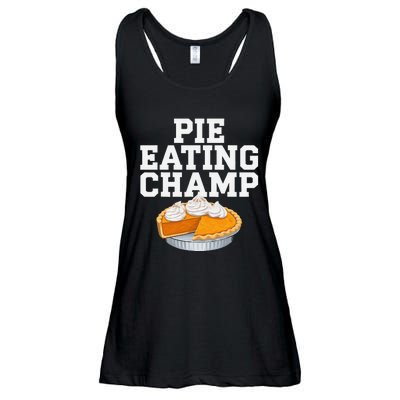 Pie Eating Contest Champion Thanksgiving Foodie Gift Ladies Essential Flowy Tank