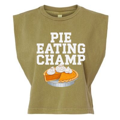 Pie Eating Contest Champion Thanksgiving Foodie Gift Garment-Dyed Women's Muscle Tee