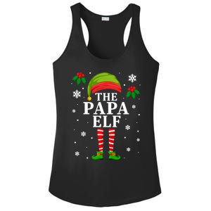 Papa Elf Christmas Matching Family Father Christmas Pajama Gift Ladies PosiCharge Competitor Racerback Tank