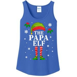 Papa Elf Christmas Matching Family Father Christmas Pajama Gift Ladies Essential Tank