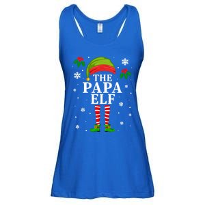 Papa Elf Christmas Matching Family Father Christmas Pajama Gift Ladies Essential Flowy Tank