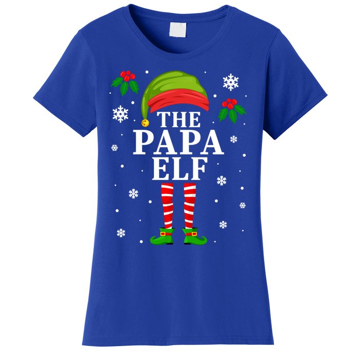 Papa Elf Christmas Matching Family Father Christmas Pajama Gift Women's T-Shirt