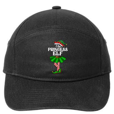 Princess Elf Christmas Costume Matching Family Elf Squad Gift 7-Panel Snapback Hat