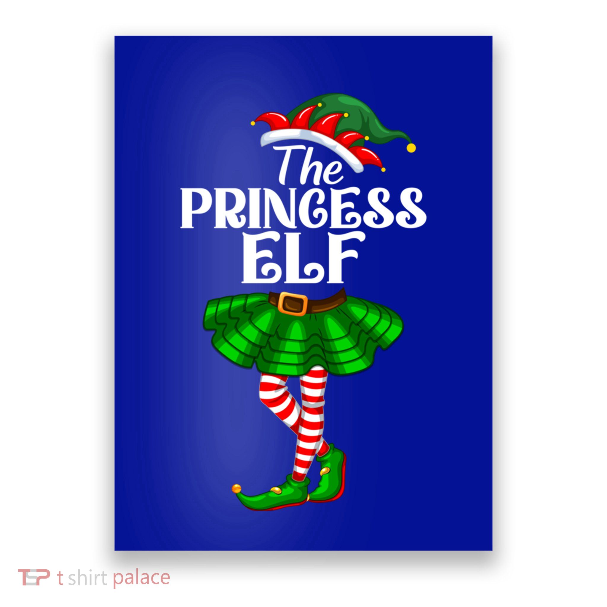 Princess Elf Christmas Costume Matching Family Elf Squad Gift Poster
