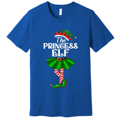 Princess Elf Christmas Costume Matching Family Elf Squad Gift Premium T-Shirt