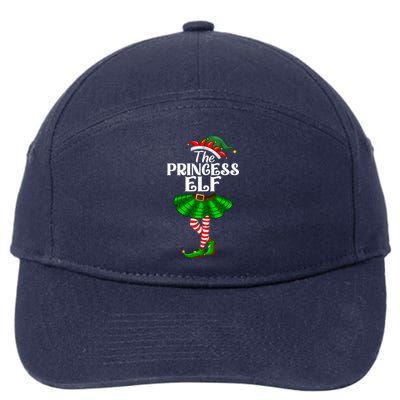 Princess Elf Christmas Costume Matching Family Elf Squad Gift 7-Panel Snapback Hat