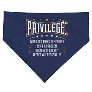 Privilege Explained Civil Rights & Black History Month USA-Made Doggie Bandana