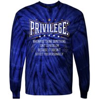 Privilege Explained Civil Rights & Black History Month Tie-Dye Long Sleeve Shirt