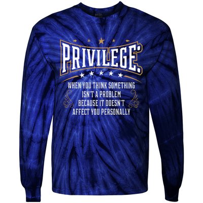 Privilege Explained Civil Rights & Black History Month Tie-Dye Long Sleeve Shirt