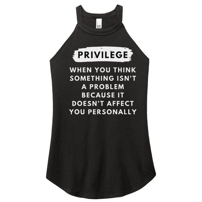 Privilege Explained Civil Rights & Black History Month Women's Perfect Tri Rocker Tank