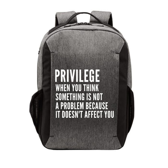 Privilege Explained Civil Rights & Black History Month Vector Backpack