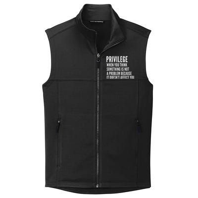 Privilege Explained Civil Rights & Black History Month Collective Smooth Fleece Vest