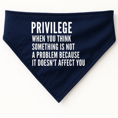 Privilege Explained Civil Rights & Black History Month USA-Made Doggie Bandana