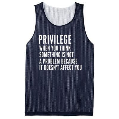 Privilege Explained Civil Rights & Black History Month Mesh Reversible Basketball Jersey Tank