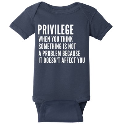 Privilege Explained Civil Rights & Black History Month Baby Bodysuit